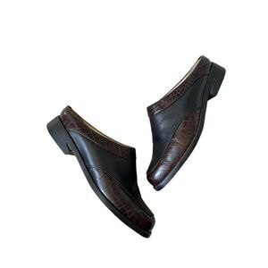 Ariat Leather Mules size 7.5 Black Brown